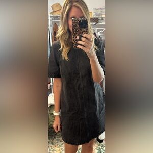 Abercrombie & Fitch Black Denim Shift Dress